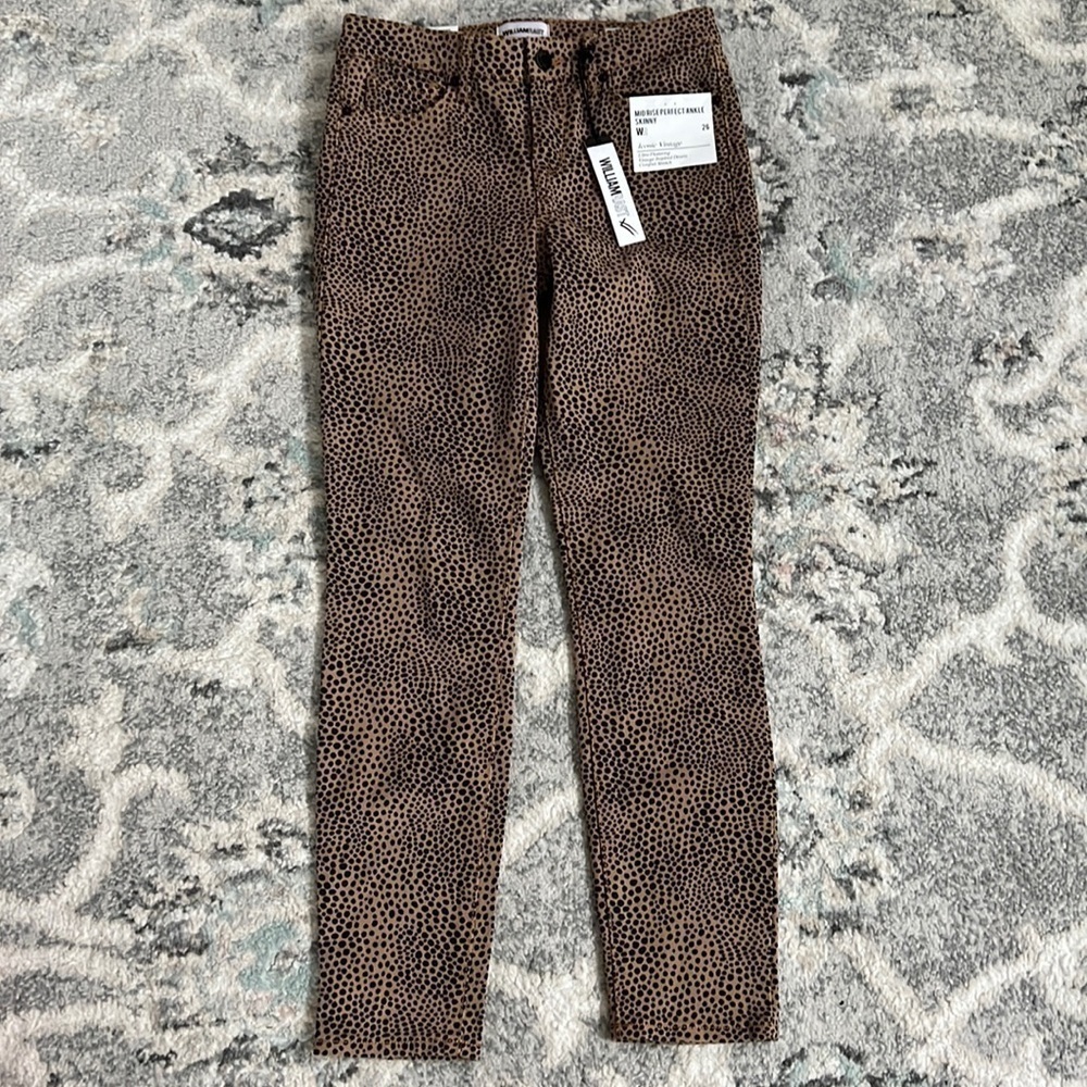 New with tags Willam Rast Leopard Ankle Jeans